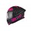 Casco MT Helmets Braker SV Punk Rider Rosa Negro Mate |1346A711833|