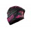 Casco MT Helmets Braker SV Punk Rider Rosa Negro Mate |1346A711833|