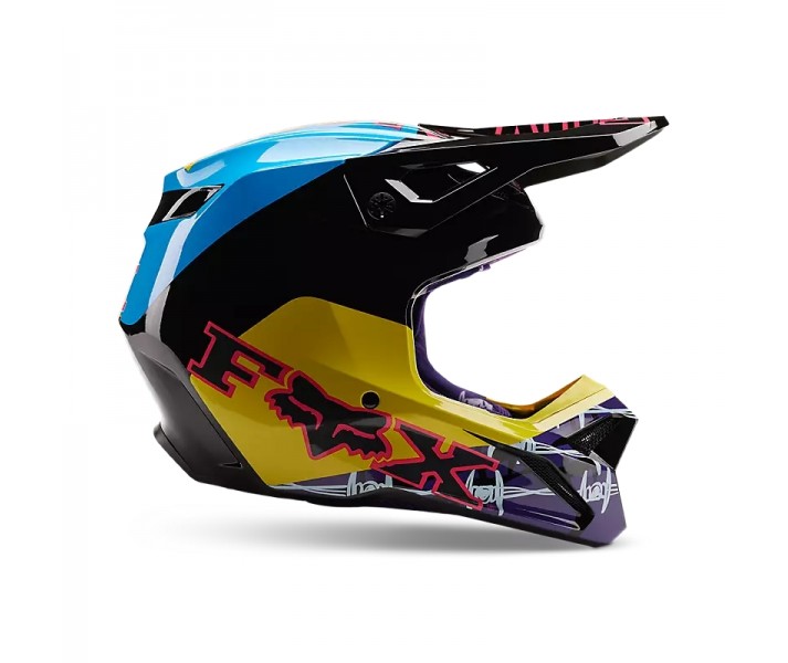 Casco Fox V1 Barbed Wire Se Azul Negro |30435-013|