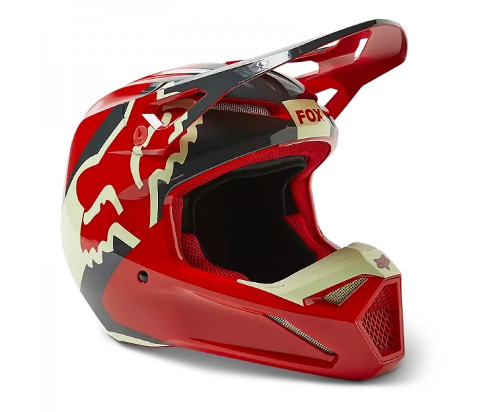 Casco Fox V1 Xpozr Rojo Flour |30266-110|