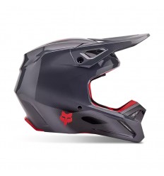 Casco Fox V1 Interfere Gris Rojo |32044-037|