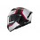 Casco MT Atom 2 Sv Emalla B0 Blanco Negro Rojo Mate |1335B23102|