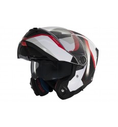 Casco MT Atom 2 Sv Emalla B0 Blanco Negro Rojo Mate |1335B23102|