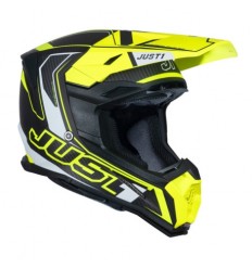 Casco Just1 J-22 Carbono Amarillo Fluor Negro |6060010294005|