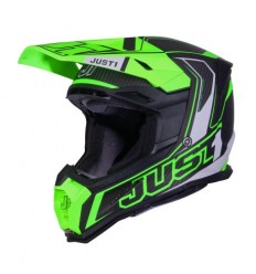 Casco Just1 J-22 Carbono Verde Fluor Negro |6060010145005|