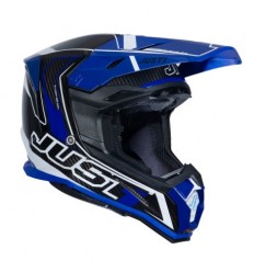 Casco Just1 J-22 Carbono Azul Negro Blanco |6060010112005|