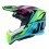 Casco Just1 J-22 F Frenetik Azul Amarillo Fluor Morado Brillo |6060020111003|