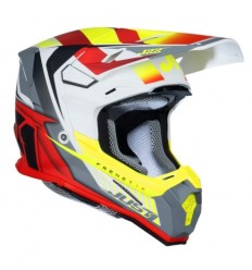 Casco Just1 J-22 F Frenetik Amarillo Fluor Rojo Blanco |6060020271003|