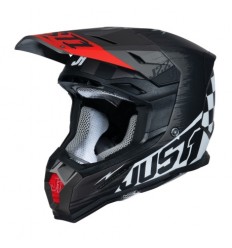 Casco Just1 J-22 F Flagman Rojo Titanio Negro |6060020201005|