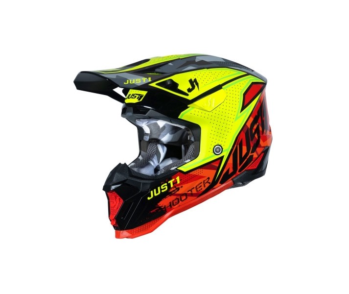 Casco Just1 J40 Shooter Camo Rojo Negro |6060170171001|