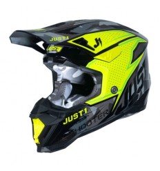 Casco Just1 J40 Shooter Camo Amarillo Fluor Negro |6060170145001|