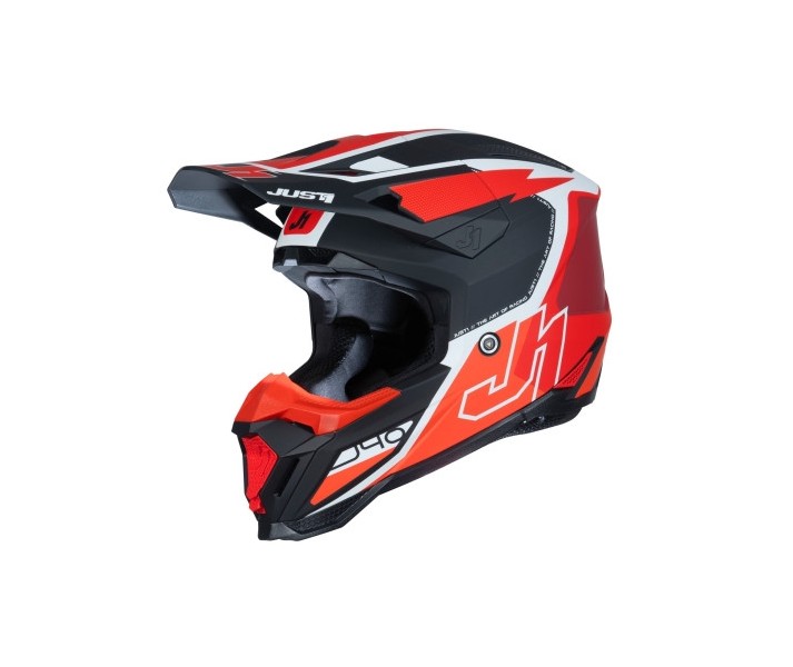 Casco Just1 J40 Flash Blanco Rojo Negro |6060170271002|