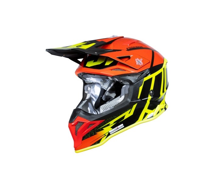 Casco Just1 J-39 Poseidon Negro Amarillo Fluor Rojo |6060040271006|