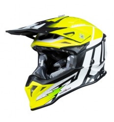 Casco Just1 J-39 Poseidon Negro Amarillo Fluor Blanco |6060040294006|