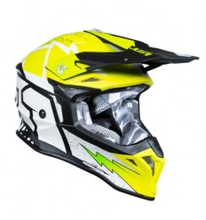 Casco Just1 J-39 Poseidon Negro Amarillo Fluor Blanco |6060040294006|