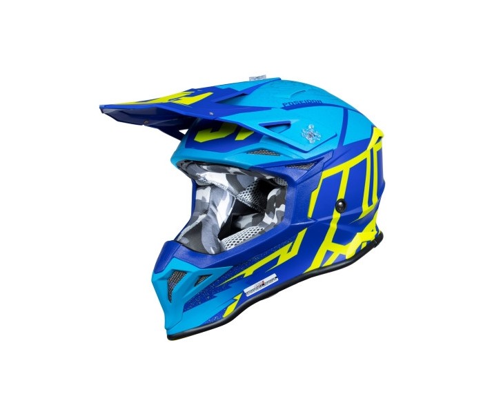 Casco Just1 J-39 Poseidon Azul Amarillo Fluor |6060040112006|