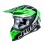 Casco Just1 J-39 Thruster Negro Verde Fluor Blanco |6060040145007|