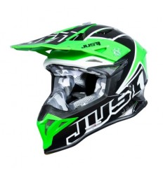 Casco Just1 J-39 Thruster Negro Verde Fluor Blanco |6060040145007|