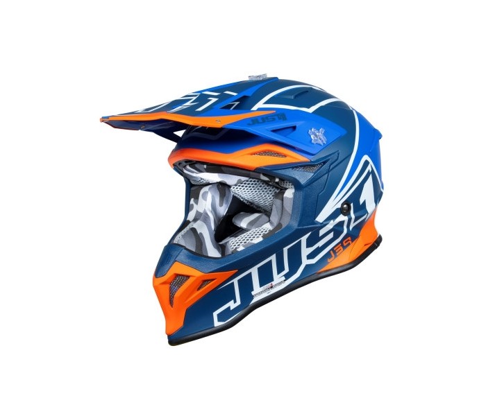 Casco Just1 J-39 Thruster Azul Naranja Blanco |6060040251007|