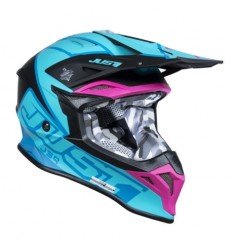 Casco Just1 J-39 Thruster Negro Azul Fucsia |6060040219007|