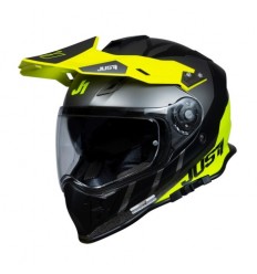 Casco Just1 J-34 Pro Outerspace Negro Titanio Amarillo Fluor |6070050194003|