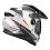 Casco Scorpion Adf-9000 Air Feat Blanco Negro Rojo |184-472-292|