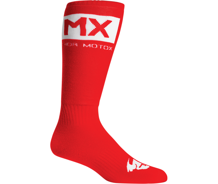 Calcetines Infantil Thor Mx Solid Rojo Blanco Talla 1-6 |34310661|