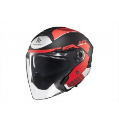 Casco Mt Cosmo Sv Cruiser B5 Rojo Negro Gris Mate |1361B621351|