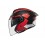 Casco Mt Cosmo Sv Cruiser B5 Rojo Negro Gris Mate |1361B621351|