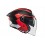 Casco Mt Cosmo Sv Cruiser B5 Rojo Negro Gris Mate |1361B621351|