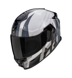 Casco Scorpion Exo-Gt Sp Air Touradven Blanco Perla Plata |150-467-281|