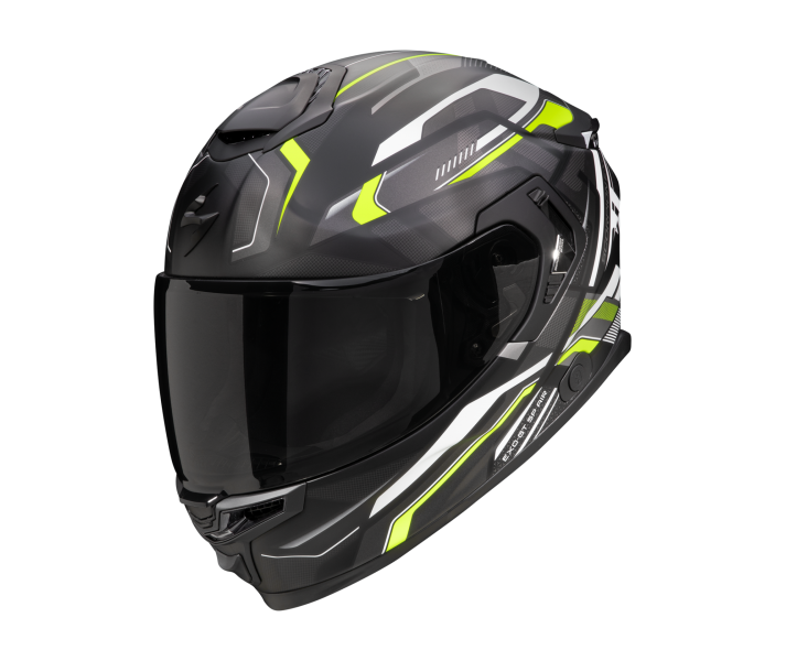 Casco Scorpion Exo-Gt Sp Air Augusta Negro Mate Gris Amarillo |150-465-342|