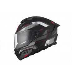 Casco MT Atom 2 Sv Bast D5 Negro Gris Rojo Mate |1335A25251|