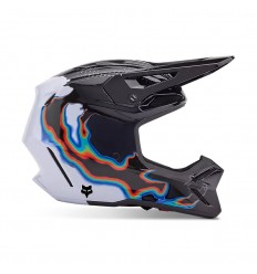 Casco Fox V3 Rs Scans Blanco Negro |32042-058|