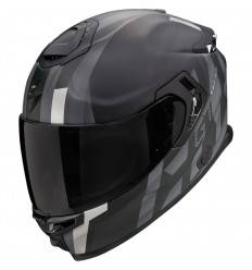 Casco Scorpion Exo-Gt Sp Air Touradven Negro Plata |150-467-159|