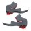 Recambio Shoei Acolchado Lateral Nxr 2 Gris Rojo |60140CHE31|