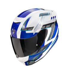 Casco Scorpion Exo-391 Captor Blanco Azul |139-469-74|