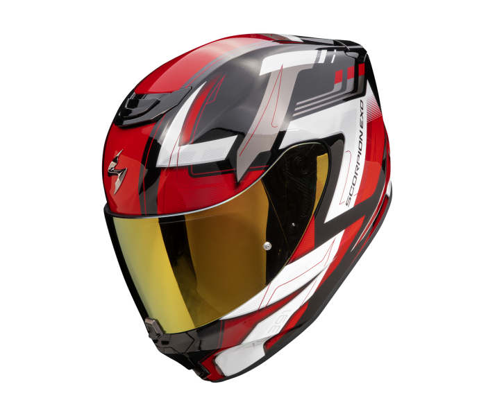 Casco Scorpion Exo-391 Captor Negro Rojo |139-469-24|