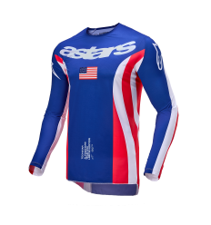 Camiseta Alpinestars Techstar Union Rojo Azul Blanco |3768124-3372|