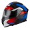 Casco Nzi Go Rider Quadri Negro Rojo Azul Brillo |150336A415|