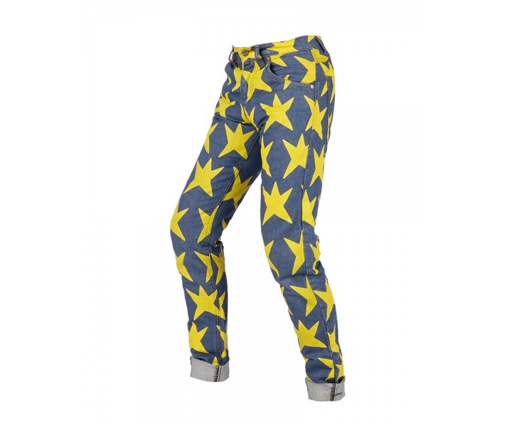 Pantalón By City Euforia Agatha Ruiz de la Prada Azul Amarillo |6000035|