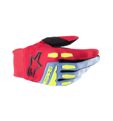 Guantes Alpinestars Infantil Full Bore Azul Claro Rojo Negro |3543622-7067|