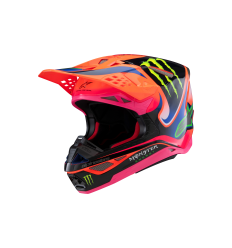 Casco Alpinestars S-M10 Deegan Naranja Morado Rosa |8300525-433|