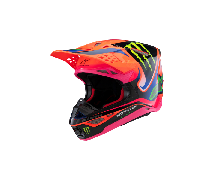 Casco Alpinestars S-M10 Deegan Naranja Morado Rosa |8300525-433|