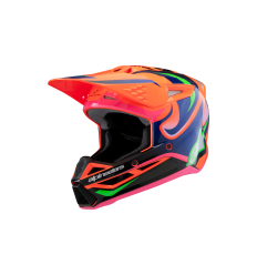 Casco Alpinestars Sm3 Infantil Deegan Naranja Morado Rosa |8301525-433|