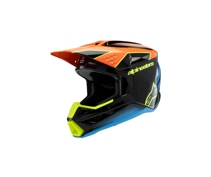 Casco Alpinestars Sm3 Infantil Fray Negro Naranja Amarillo Brillo |8301725-1455