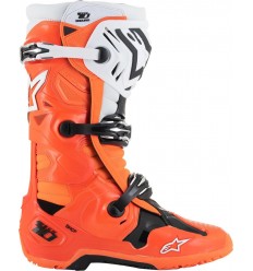 Botas Alpinestars Tech 10 Enduro Naranja Fluor Negro Blanco |2010025-4512|