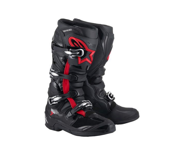 Botas Alpinestars Tech 7 Negro Rojo Fluor |2012025-1030|