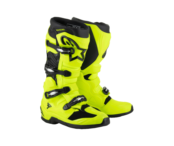 Botas Alpinestars Tech 7 Amarillo Fluor Negro |2012025-551|