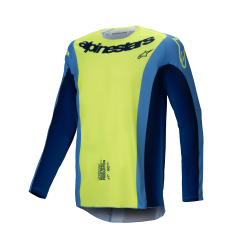 Camiseta Alpinestars Techstar Melt Amarillo Azul Fluor |3760325-557|